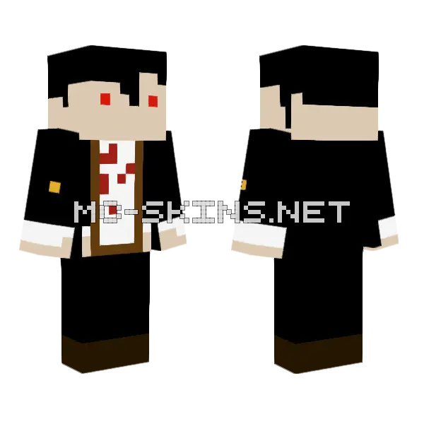 Vampire Skin Minecraft skin, front and back