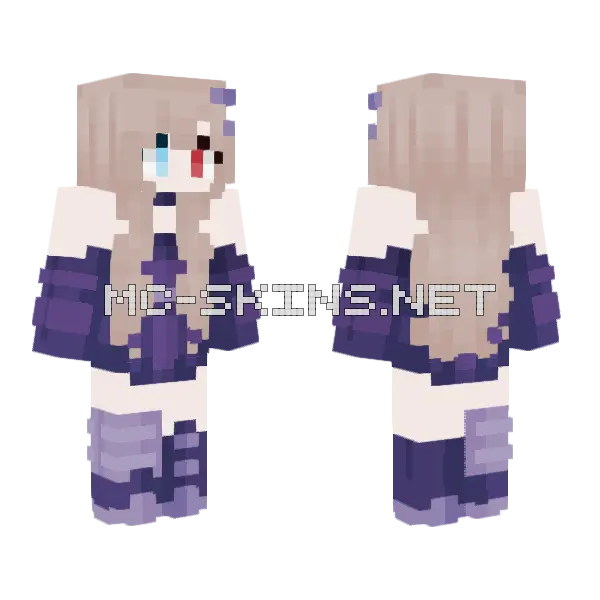 Vampire Skin Origins Minecraft skin, front and back