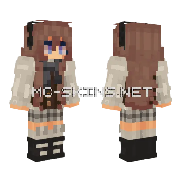 Vampiressmp Persona Minecraft skin, front and back