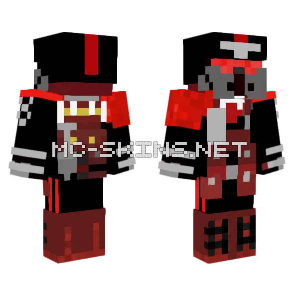 Vampiric Expeditionary Force Mkii Minecraft skin, front and back