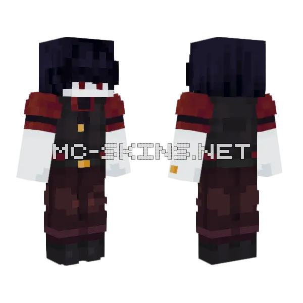 Vampocrinnie Minecraft skin, front and back