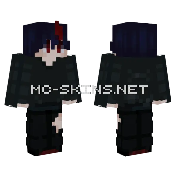 Vampocrinnie Minecraft skin, front and back