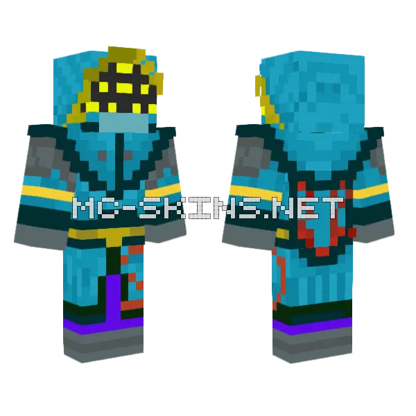 Vandal Jax Minecraft skin, front and back