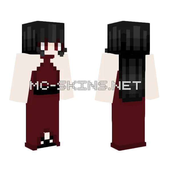 Vanessa Minecraft skin, front and back