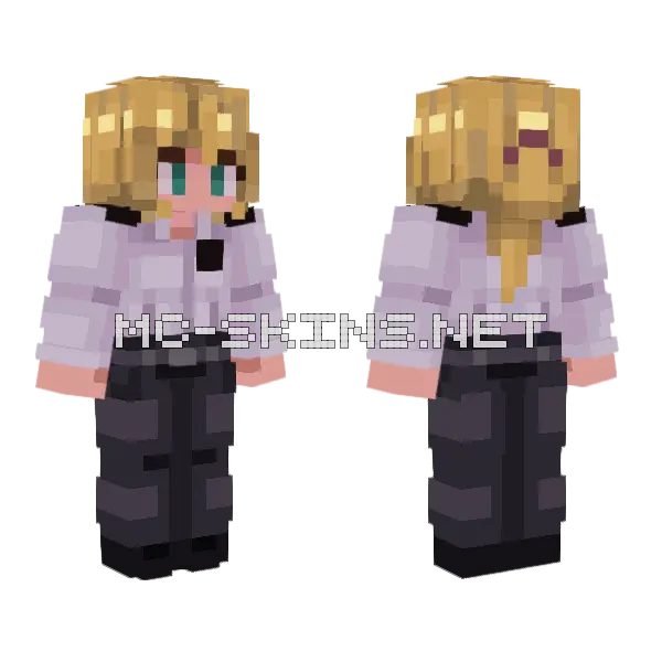 Vanessa Minecraft skin, front and back