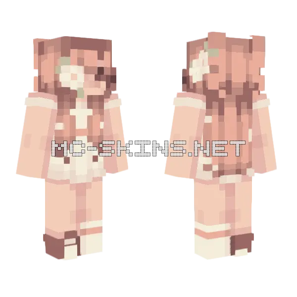 Vanilla Girl Minecraft skin, front and back