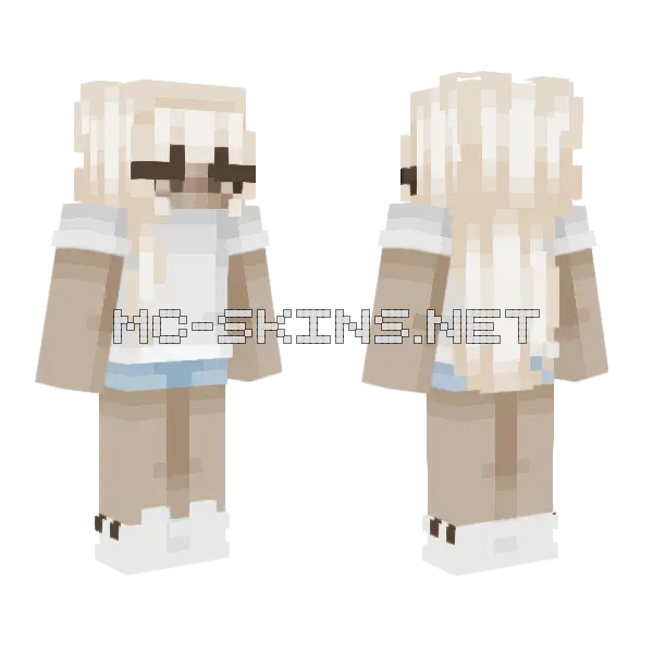 Vanilla Skin Minecraft skin, front and back