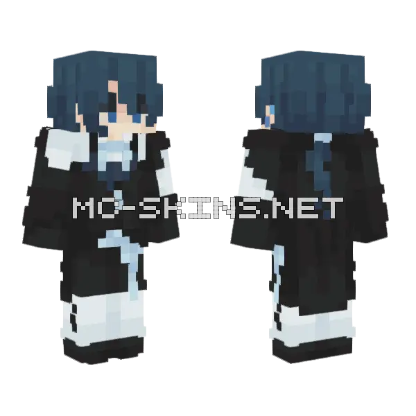 Vanitas Minecraft skin, front and back