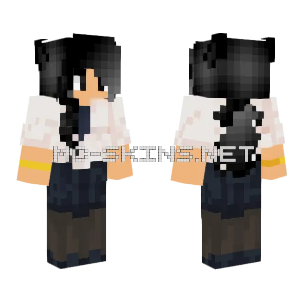 Vanity Werewolf Teacher Minecraft skin, front and back