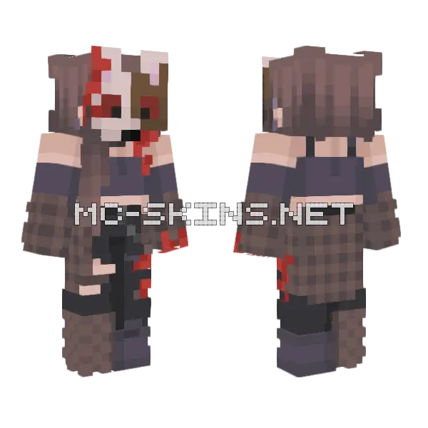 Vanny Fixed Minecraft skin, front and back