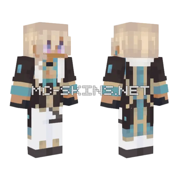 Vasha Minecraft skin, front and back