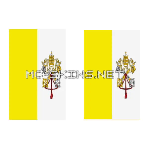 Vatican City (Holy See) Flag cape, outside and lining