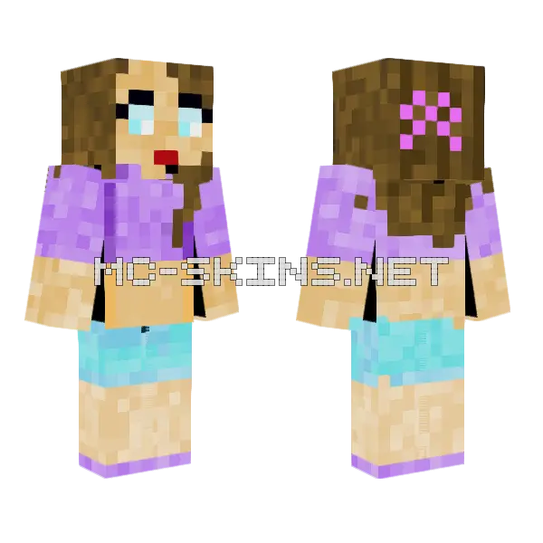 Ve Bella Minecraft skin, front and back