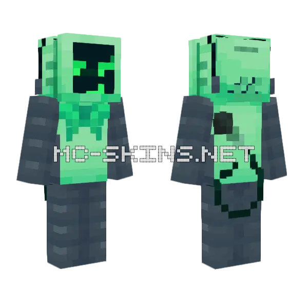 Vee Dandys World Minecraft skin, front and back