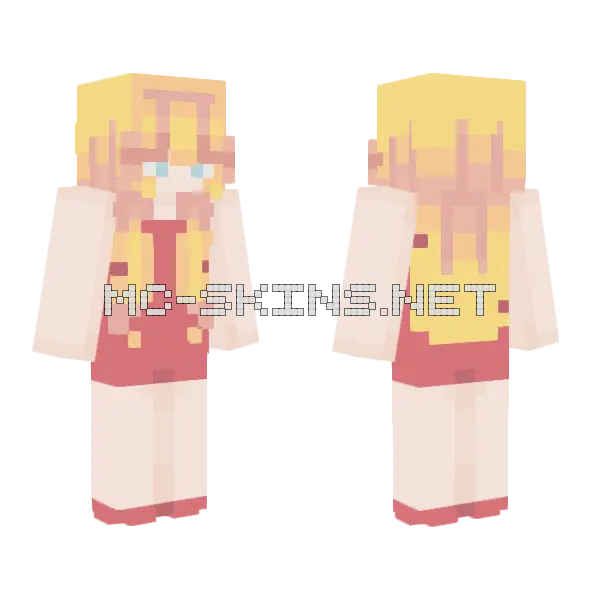 Velvet Gold Minecraft skin, front and back