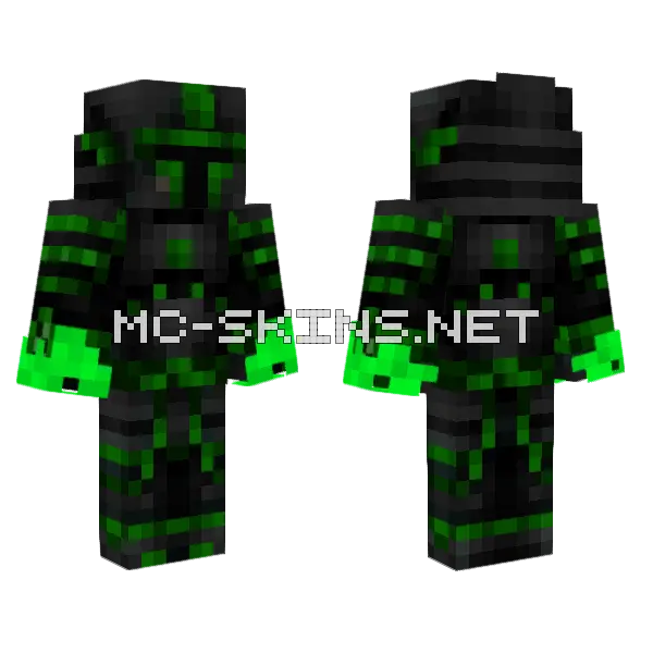 Vengeance Glarssry Minecraft skin, front and back