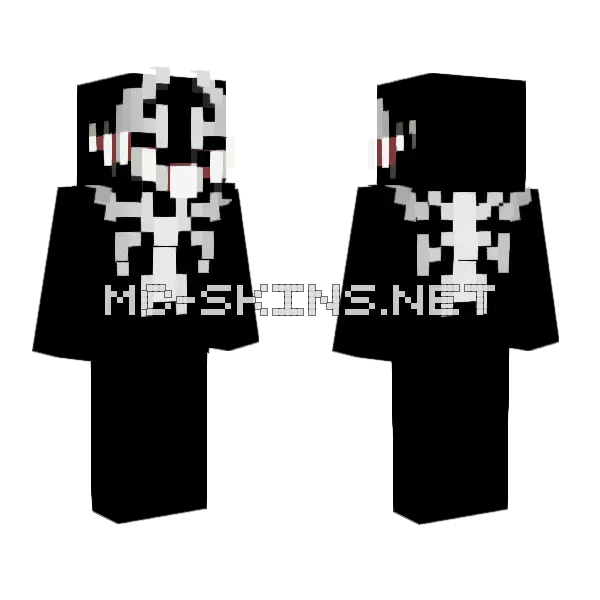 Venom Minecraft skin, front and back