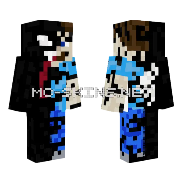 Venom Kevin Minecraft skin, front and back