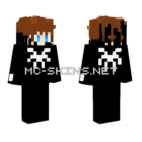 Venom Remake Minecraft skin, front and back