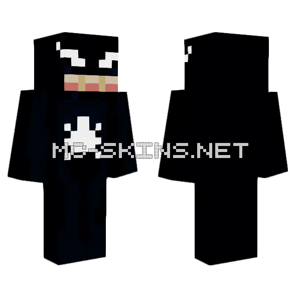 Venom Skin Minecraft skin, front and back