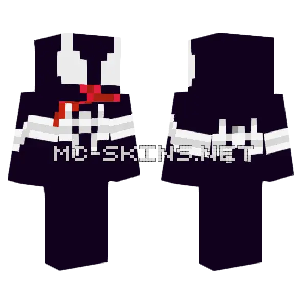Venom Skin Minecraft skin, front and back