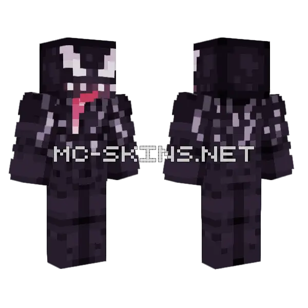 Venom Skin Minecraft skin, front and back