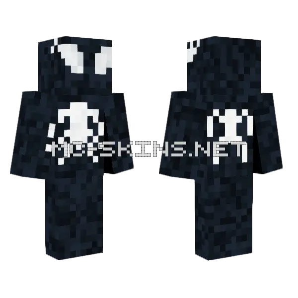 Venom Skin Minecraft skin, front and back