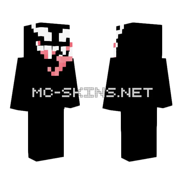 Venom Skin Minecraft skin, front and back