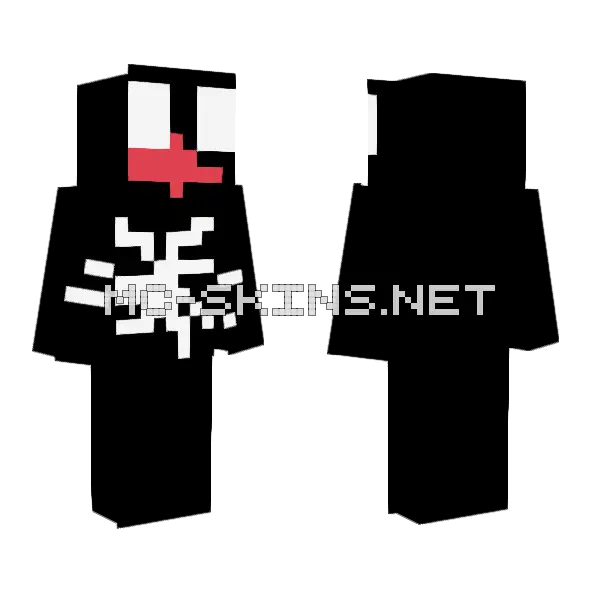 Venom Skin Minecraft skin, front and back