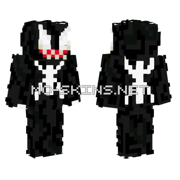 Venom Skin Minecraft skin, front and back