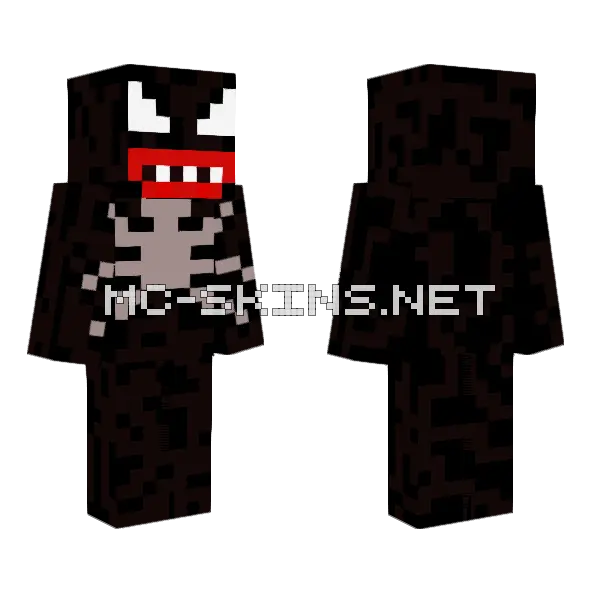 Venom Skin Minecraft skin, front and back