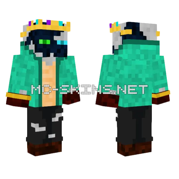 Venomrain V 3 Minecraft skin, front and back