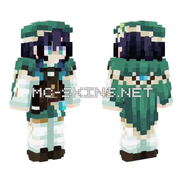 Venti Skin Minecraft skin, front and back