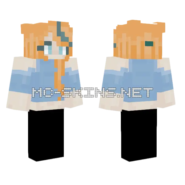 Venus Collab Crazycrafted Minecraft skin, front and back