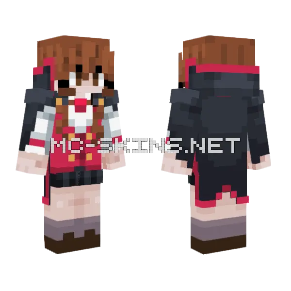 Ver2 V Lena Goldsmith Human Stage1 Minecraft skin, front and back