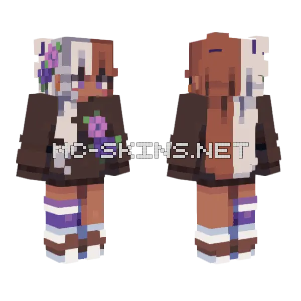 Veronica SF 11 Minecraft skin, front and back