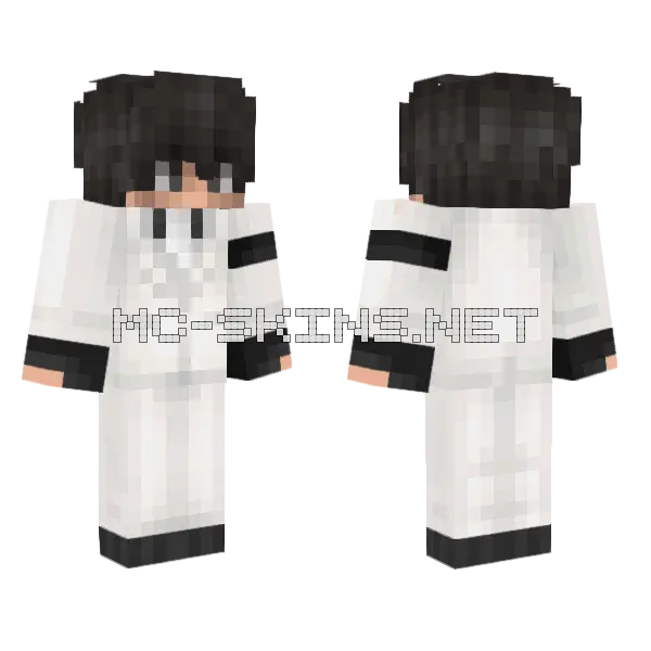 VGM No Mask Minecraft skin, front and back