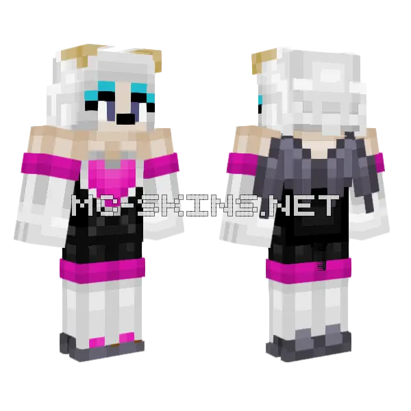 Vgt Natalia Of Rouge The Bat Minecraft skin, front and back