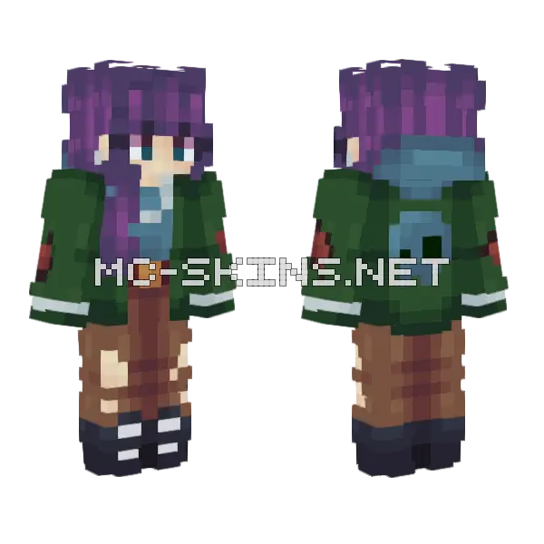 Vibin Minecraft skin, front and back
