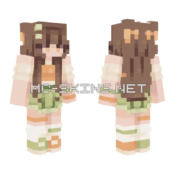 Vibrant Summer RC Minecraft skin, front and back