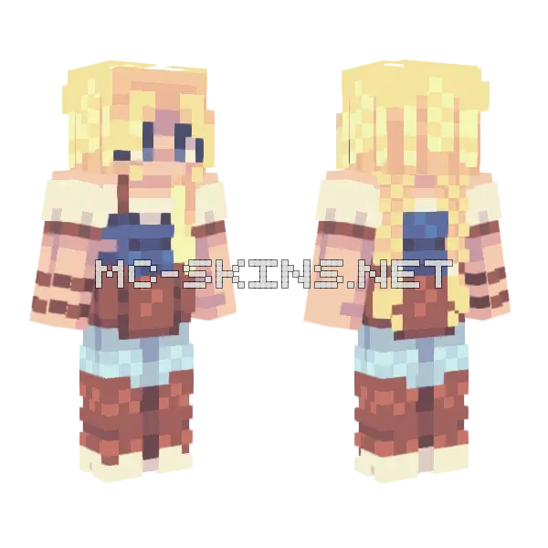 Vibrato Minecraft skin, front and back