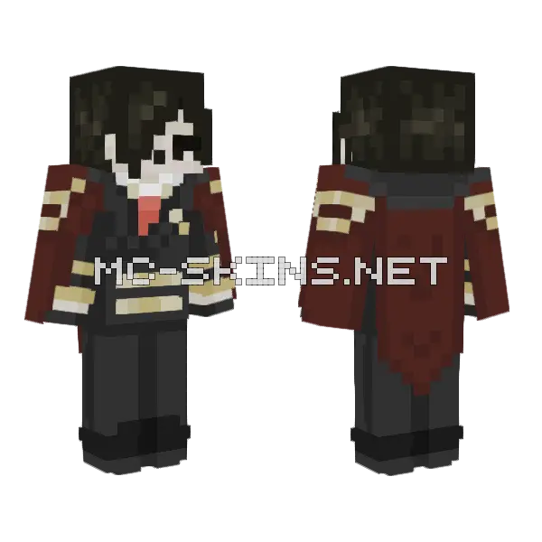 Vice Master Minecraft skin, front and back