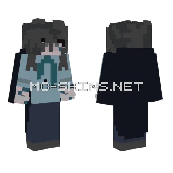Victim Minecraft skin, front and back