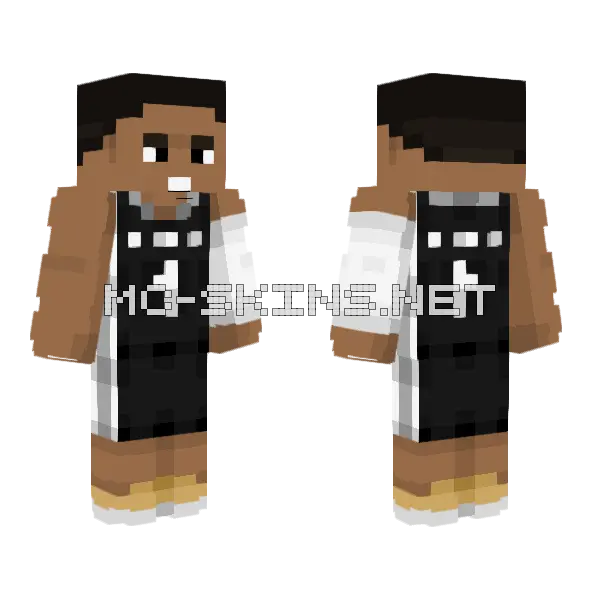 Victor Wembanyama Basketball Skin Minecraft skin, front and back