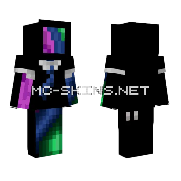 Victoria TV Minecraft skin, front and back