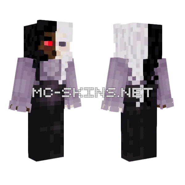 Victorian Enderian Minecraft skin, front and back