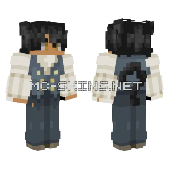 Victorian Girl Outfit Minecraft skin, front and back