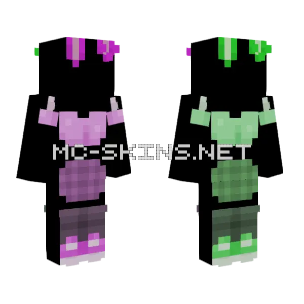Vii Bunnies Vii Raffle Minecraft skin, front and back