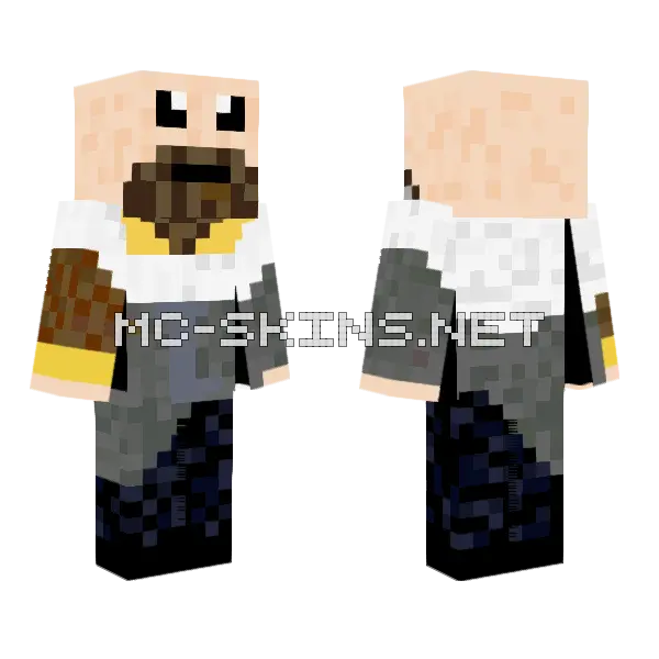Viking Man Minecraft skin, front and back