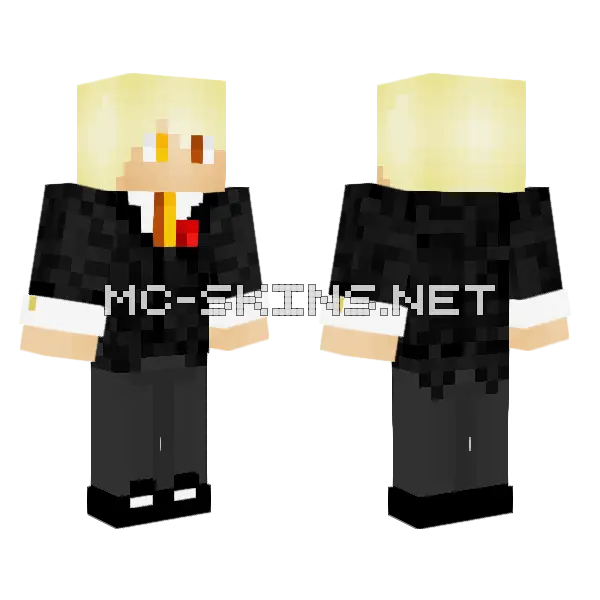 Vikingpilot In A Suit Minecraft skin, front and back